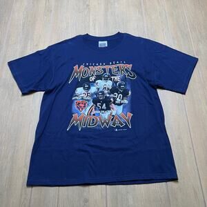 vintage 2001 Chicago Bears Monsters of the Midway T shirt Men Sz Large Football